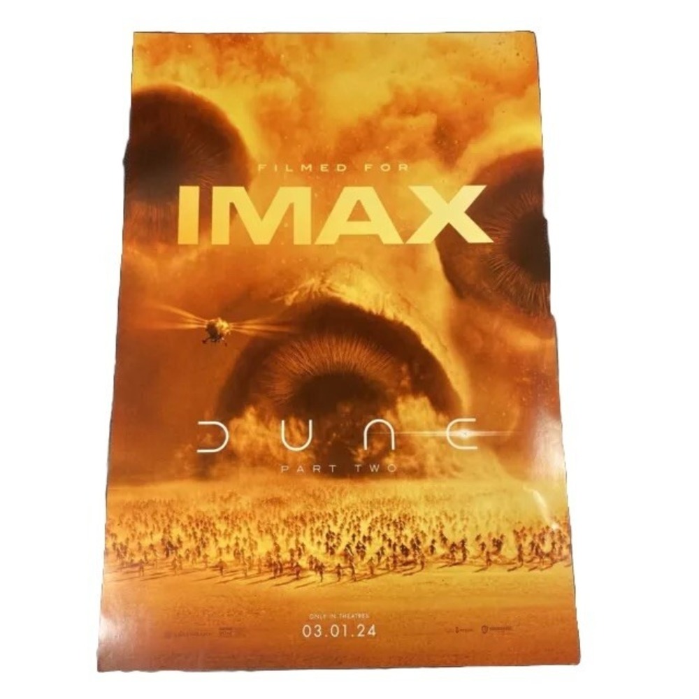 Dune Part Two Promo Imax Movie Poster 2024 11.5"x17" Original Fan Event New
